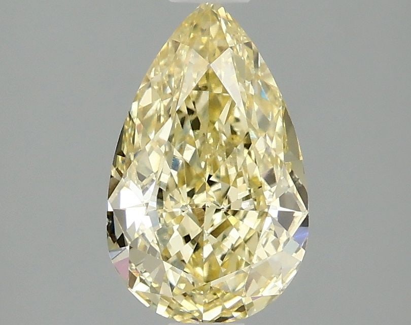 Loose Diamond - PEAR 1.53ct Fancy Intense Yellow VS1: Loose Diamond - PEAR 1.53ct Fancy Intense Yellow VS1 Source: This is a real non-mined Diamond that has been grown in a lab Shape: PEAR Carats: 1.53 Color: Fancy Intense Yellow Certification: IGI Video