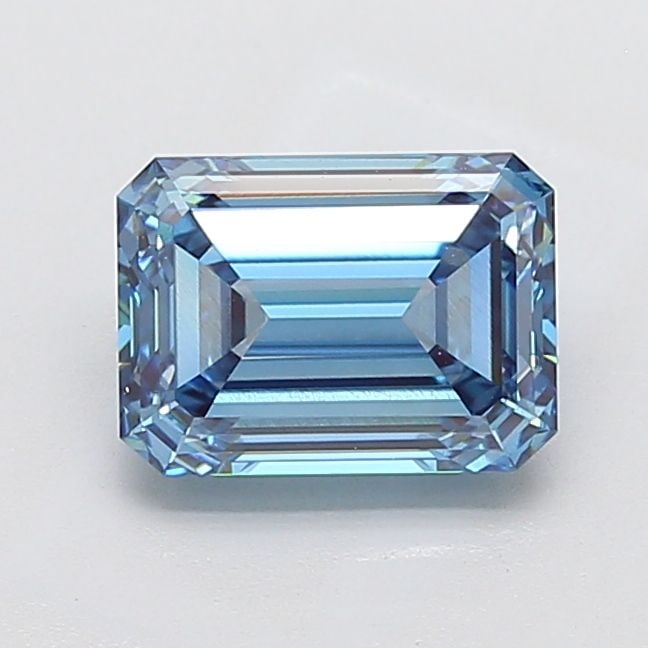 Loose Diamond - EMERALD 3.04ct Fancy Vivid Blue VVS2: Loose Diamond - EMERALD 3.04ct Fancy Vivid Blue VVS2 Source: This is a real non-mined Diamond that has been grown in a lab Shape: EMERALD Carats: 3.04 Color: Fancy Vivid Blue Certification: IGI Additi
