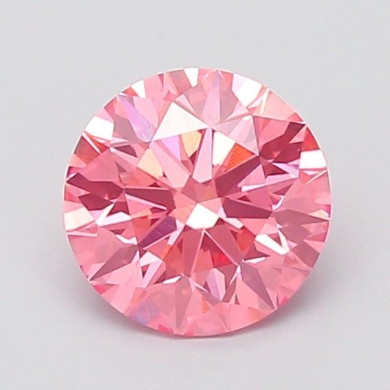Loose Diamond - ROUND 2.28ct Fancy Vivid Pink VS2: Loose Diamond - ROUND 2.28ct Fancy Vivid Pink VS2 Source: This is a real non-mined Diamond that has been grown in a lab Shape: ROUND Carats: 2.28 Color: Fancy Vivid Pink Certification: IGI Video: