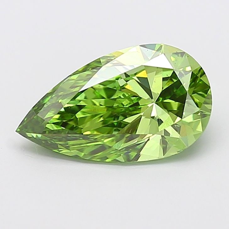 Loose Diamond - PEAR 3.01ct Fancy Vivid Green VS1: Loose Diamond - PEAR 3.01ct Fancy Vivid Green VS1 Source: This is a real non-mined Diamond that has been grown in a lab Shape: PEAR Carats: 3.01 Color: Fancy Vivid Green Certification: IGI Video: