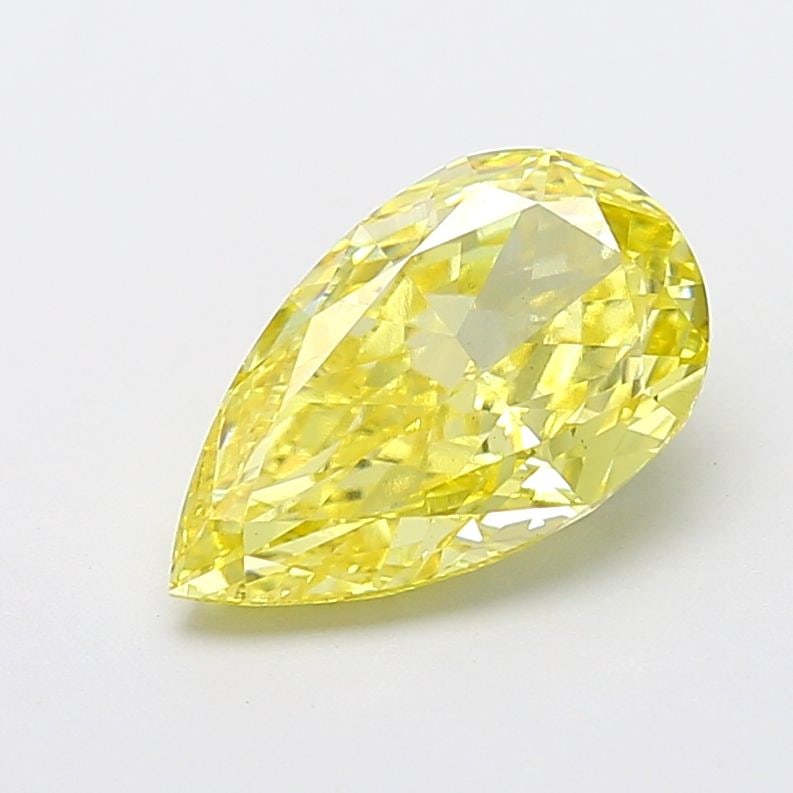 Loose Diamond - PEAR 3.53ct Fancy Intense Yellow VS1: Loose Diamond - PEAR 3.53ct Fancy Intense Yellow VS1 Source: This is a real non-mined Diamond that has been grown in a lab Shape: PEAR Carats: 3.53 Color: Fancy Intense Yellow Certification: IGI Video