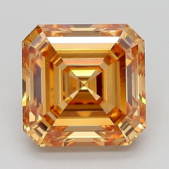 Loose Diamond - ASSCHER 2.09ct Fancy Light Yellowish Brown VVS2: Loose Diamond - ASSCHER 2.09ct Fancy Light Yellowish Brown VVS2 Source: This is a real non-mined Diamond that has been grown in a lab Shape: ASSCHER Carats: 2.09 Color: Fancy Light Yellowish Brown Cer