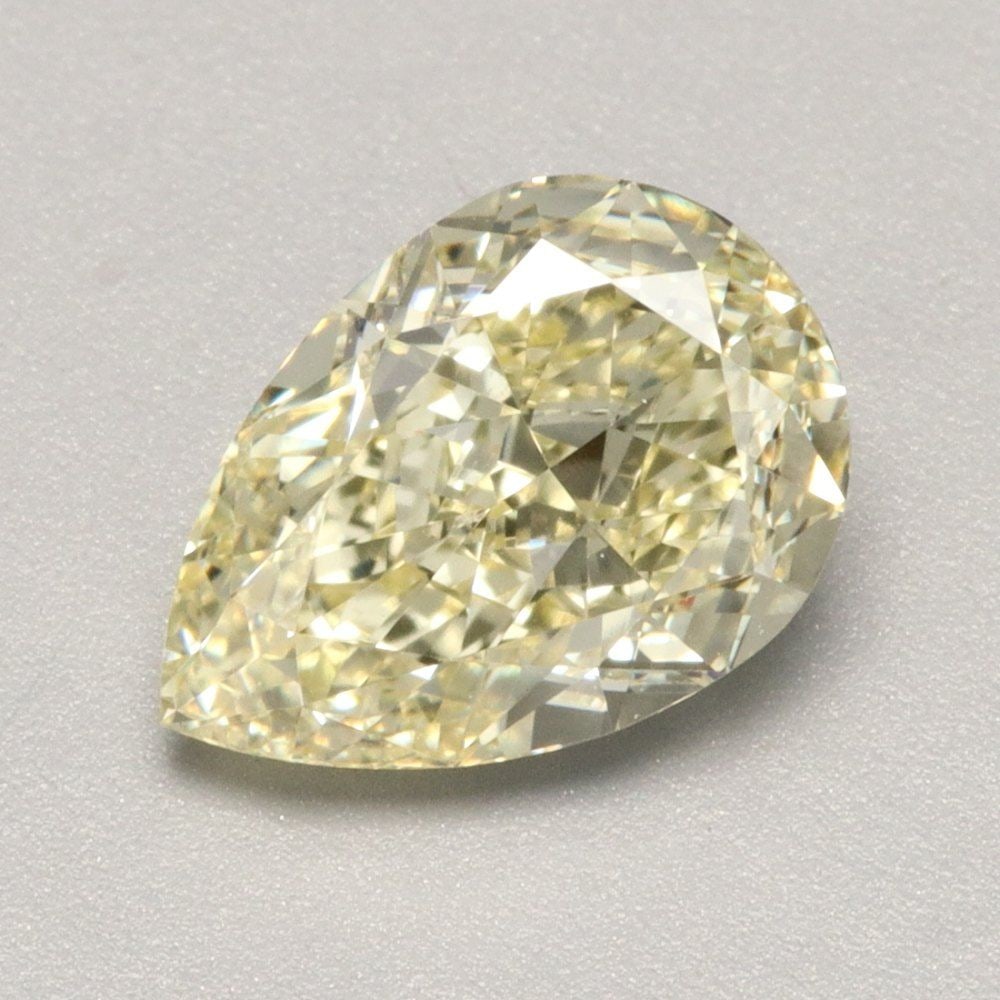 Loose Diamond - PEAR 1.5ct Fancy Light Yellow VVS2: Loose Diamond - PEAR 1.5ct Fancy Light Yellow VVS2 Source: This is a real non-mined Diamond that has been grown in a lab Shape: PEAR Carats: 1.5 Color: Fancy Light Yellow Certification: IGI Video: