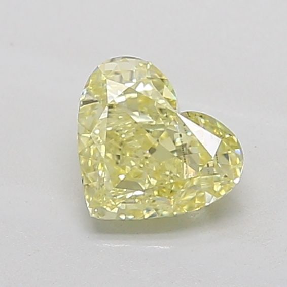 Loose Diamond - HEART 1.33ct Fancy Yellow VVS2: Loose Diamond - HEART 1.33ct Fancy Yellow VVS2 Source: This is a real non-mined Diamond that has been grown in a lab Shape: HEART Carats: 1.33 Color: Fancy Yellow Certification: IGI Video: