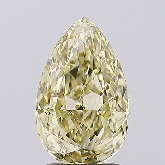 Loose Diamond - PEAR 2.1ct Fancy Yellow VS1: Loose Diamond - PEAR 2.1ct Fancy Yellow VS1 Source: This is a real non-mined Diamond that has been grown in a lab Shape: PEAR Carats: 2.1 Color: Fancy Yellow Certification: IGI Video: