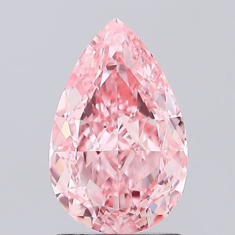 Loose Diamond - PEAR 1.83ct Fancy Vivid Pink VVS2: Loose Diamond - PEAR 1.83ct Fancy Vivid Pink VVS2 Source: This is a real non-mined Diamond that has been grown in a lab Shape: PEAR Carats: 1.83 Color: Fancy Vivid Pink Certification: IGI Video: