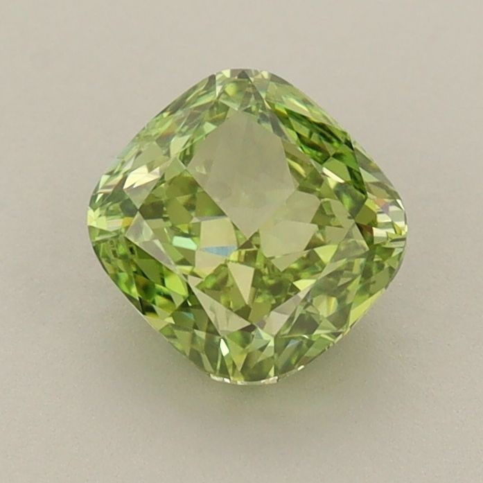 Loose Diamond - CUSHION BRILLIANT 1.02ct Fancy Vivid Green VS2: Loose Diamond - CUSHION BRILLIANT 1.02ct Fancy Vivid Green VS2 Source: This is a real non-mined Diamond that has been grown in a lab Shape: CUSHION BRILLIANT Carats: 1.02 Color: Fancy Vivid Green Cert