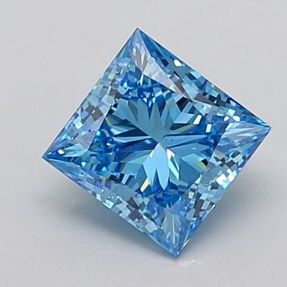 Loose Diamond - PRINCESS 1.82ct Fancy Vivid Blue VS1: Loose Diamond - PRINCESS 1.82ct Fancy Vivid Blue VS1 Source: This is a real non-mined Diamond that has been grown in a lab Shape: PRINCESS Carats: 1.82 Color: Fancy Vivid Blue Certification: IGI Video