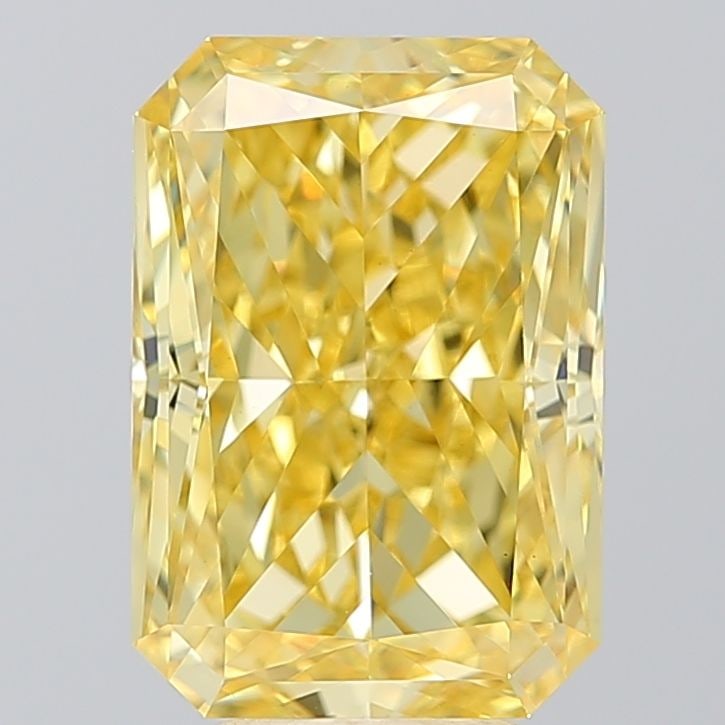Loose Diamond - RADIANT 5.53ct Fancy Vivid Yellow VVS2: Loose Diamond - RADIANT 5.53ct Fancy Vivid Yellow VVS2 Source: This is a real non-mined Diamond that has been grown in a lab Shape: RADIANT Carats: 5.53 Color: Fancy Vivid Yellow Certification: IGI Ad