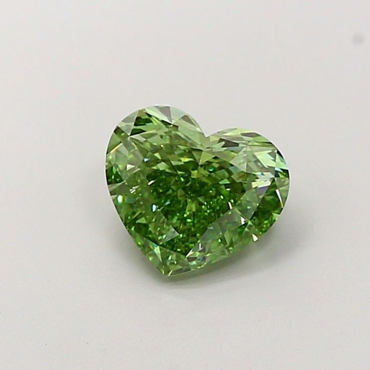 Loose Diamond - HEART 0.28ct Fancy Vivid Green VS1: Loose Diamond - HEART 0.28ct Fancy Vivid Green VS1 Source: This is a real non-mined Diamond that has been grown in a lab Shape: HEART Carats: 0.28 Color: Fancy Vivid Green Certification: NONE Video: