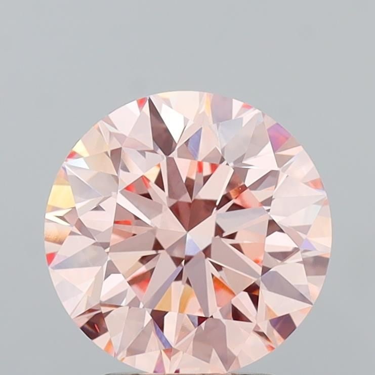 Loose Diamond - ROUND 3.01ct Fancy Intense Pink VS1: Loose Diamond - ROUND 3.01ct Fancy Intense Pink VS1 Source: This is a real non-mined Diamond that has been grown in a lab Shape: ROUND Carats: 3.01 Color: Fancy Intense Pink Certification: IGI Video: