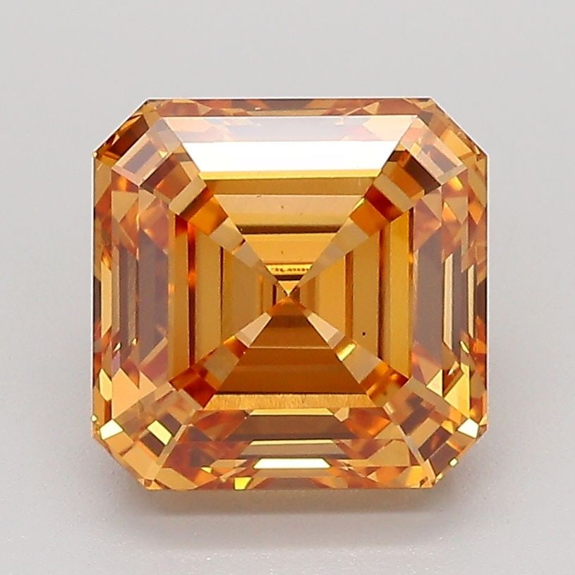 Loose Diamond - ASSCHER 3.05ct Fancy Light Brownish Yellow VS1: Loose Diamond - ASSCHER 3.05ct Fancy Light Brownish Yellow VS1 Source: This is a real non-mined Diamond that has been grown in a lab Shape: ASSCHER Carats: 3.05 Color: Fancy Light Brownish Yellow Cert