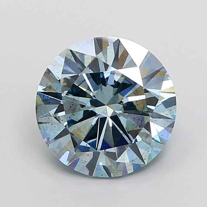 Loose Diamond - ROUND 2.0ct Fancy Intense Blue SI2: Loose Diamond - ROUND 2.0ct Fancy Intense Blue SI2 Source: This is a real non-mined Diamond that has been grown in a lab Shape: ROUND Carats: 2.0 Color: Fancy Intense Blue Certification: IGI Video: