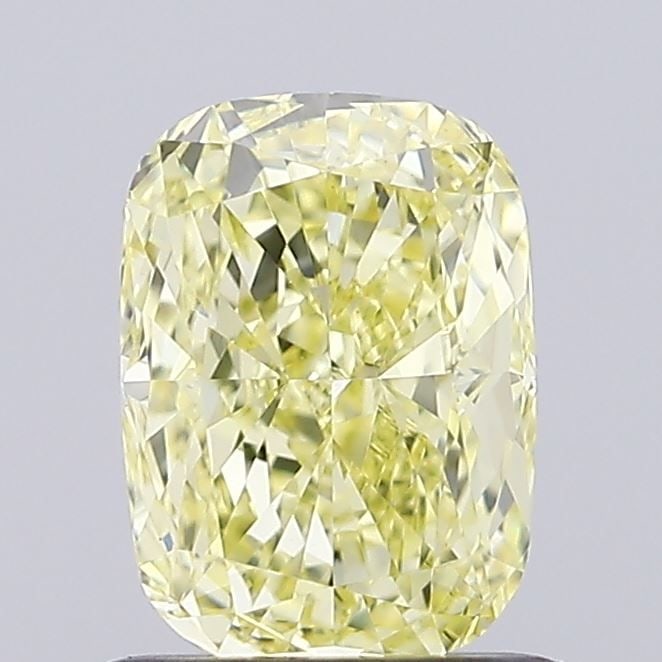 Loose Diamond - CUSHION MODIFIED 0.9ct Fancy Yellow VS1: Loose Diamond - CUSHION MODIFIED 0.9ct Fancy Yellow VS1 Source: This is a real non-mined Diamond that has been grown in a lab Shape: CUSHION MODIFIED Carats: 0.9 Color: Fancy Yellow Certification: IGI