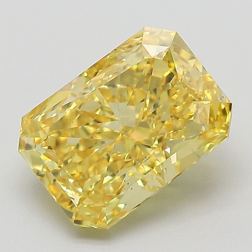 Loose Diamond - RADIANT 3.03ct Fancy Vivid Yellow VS2: Loose Diamond - RADIANT 3.03ct Fancy Vivid Yellow VS2 Source: This is a real non-mined Diamond that has been grown in a lab Shape: RADIANT Carats: 3.03 Color: Fancy Vivid Yellow Certification: IGI Add