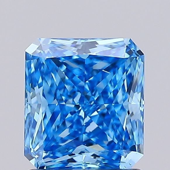 Loose Diamond - RADIANT 1.1ct Fancy Vivid Blue VS1: Loose Diamond - RADIANT 1.1ct Fancy Vivid Blue VS1 Source: This is a real non-mined Diamond that has been grown in a lab Shape: RADIANT Carats: 1.1 Color: Fancy Vivid Blue Certification: IGI Video: