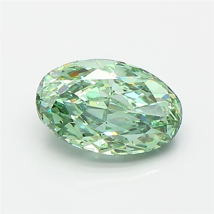 Loose Diamond - OVAL 1.5ct Fancy Vivid Green VVS2: Loose Diamond - OVAL 1.5ct Fancy Vivid Green VVS2 Source: This is a real non-mined Diamond that has been grown in a lab Shape: OVAL Carats: 1.5 Color: Fancy Vivid Green Certification: IGI Video: