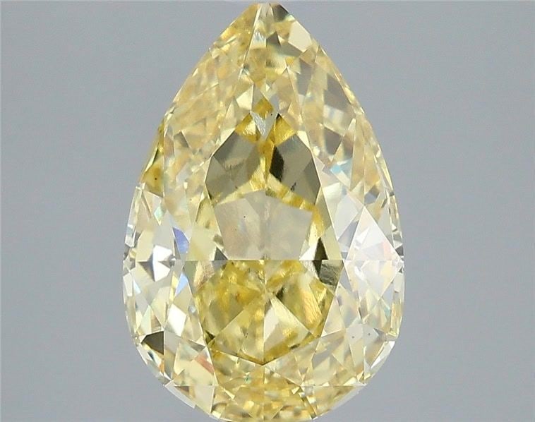 Loose Diamond - PEAR 3.07ct Fancy Intense Yellow VS1: Loose Diamond - PEAR 3.07ct Fancy Intense Yellow VS1 Source: This is a real non-mined Diamond that has been grown in a lab Shape: PEAR Carats: 3.07 Color: Fancy Intense Yellow Certification: IGI