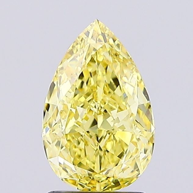 Loose Diamond - PEAR 2.08ct Fancy Yellow VVS2: Loose Diamond - PEAR 2.08ct Fancy Yellow VVS2 Source: This is a real non-mined Diamond that has been grown in a lab Shape: PEAR Carats: 2.08 Color: Fancy Yellow Certification: IGI Video: Video Link