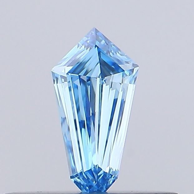 Loose Diamond - SHIELD 0.19ct Fancy Vivid Blue VS1: Loose Diamond - SHIELD 0.19ct Fancy Vivid Blue VS1 Source: This is a real non-mined Diamond that has been grown in a lab Shape: SHIELD Carats: 0.19 Color: Fancy Vivid Blue Certification: NONE Video: