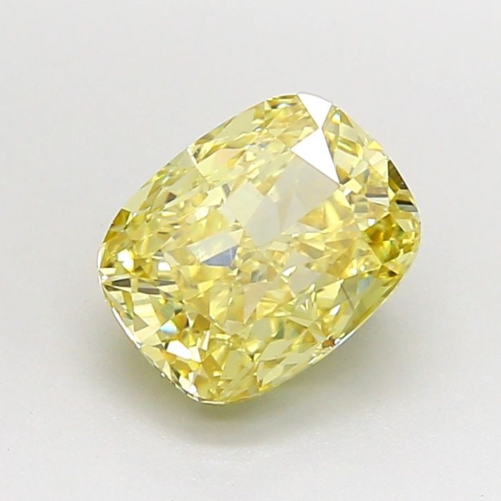 Loose Diamond - CUSHION MODIFIED 2.04ct Fancy Intense Yellow VS1: Loose Diamond - CUSHION MODIFIED 2.04ct Fancy Intense Yellow VS1 Source: This is a real non-mined Diamond that has been grown in a lab Shape: CUSHION MODIFIED Carats: 2.04 Color: Fancy Intense Yellow 