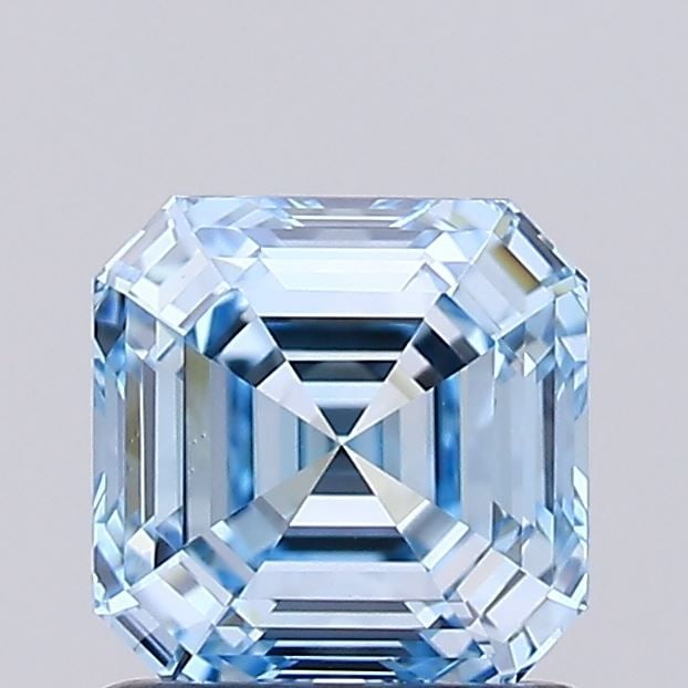 Loose Diamond - ASSCHER 1.02ct Fancy Intense Blue VVS2: Loose Diamond - ASSCHER 1.02ct Fancy Intense Blue VVS2 Source: This is a real non-mined Diamond that has been grown in a lab Shape: ASSCHER Carats: 1.02 Color: Fancy Intense Blue Certification: IGI Vi