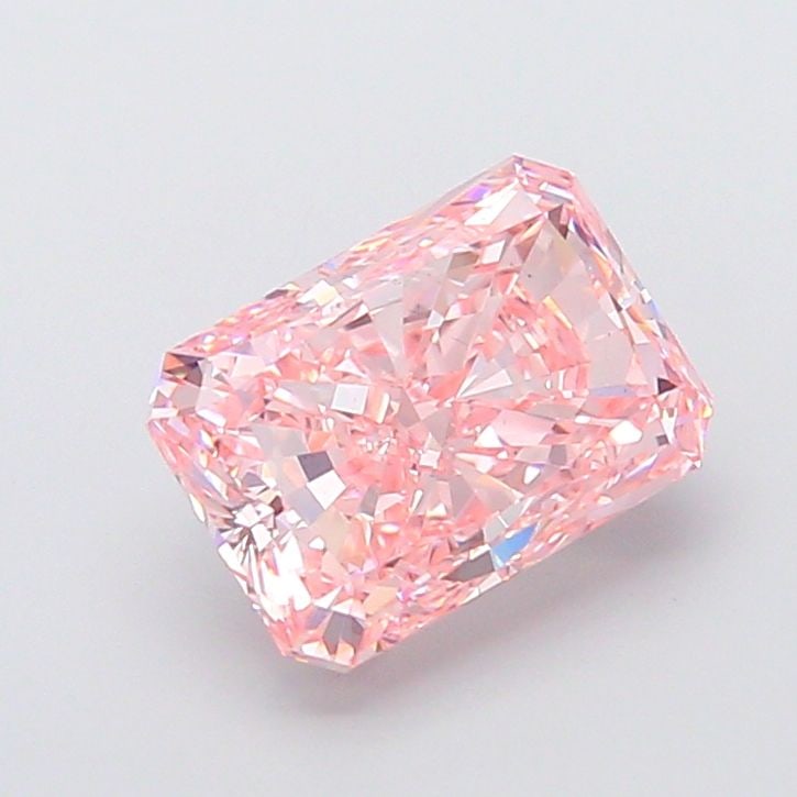 Loose Diamond - RADIANT 4.63ct Fancy Vivid Pink VS1: Loose Diamond - RADIANT 4.63ct Fancy Vivid Pink VS1 Source: This is a real non-mined Diamond that has been grown in a lab Shape: RADIANT Carats: 4.63 Color: Fancy Vivid Pink Certification: IGI Video: