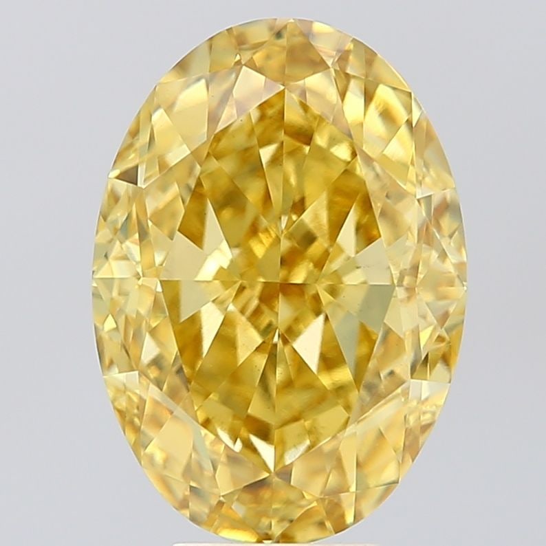 Loose Diamond - OVAL 7.06ct Fancy Vivid Yellow VS1: Loose Diamond - OVAL 7.06ct Fancy Vivid Yellow VS1 Source: This is a real non-mined Diamond that has been grown in a lab Shape: OVAL Carats: 7.06 Color: Fancy Vivid Yellow Certification: IGI Video: