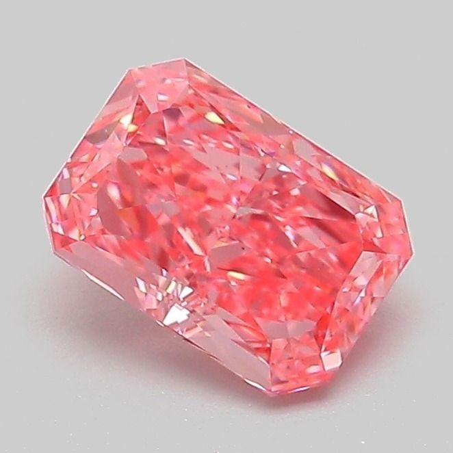 Loose Diamond - RADIANT 1.08ct Fancy Vivid Pink VS1: Loose Diamond - RADIANT 1.08ct Fancy Vivid Pink VS1 Source: This is a real non-mined Diamond that has been grown in a lab Shape: RADIANT Carats: 1.08 Color: Fancy Vivid Pink Certification: IGI Video: