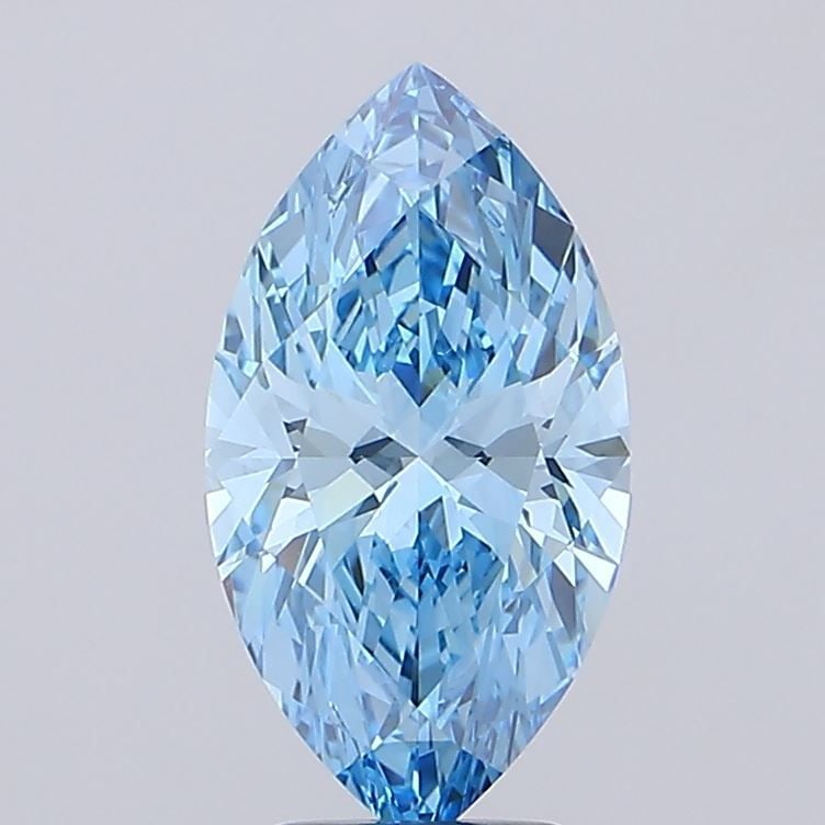 Loose Diamond - MARQUISE 4.05ct Fancy Vivid Blue VVS2: Loose Diamond - MARQUISE 4.05ct Fancy Vivid Blue VVS2 Source: This is a real non-mined Diamond that has been grown in a lab Shape: MARQUISE Carats: 4.05 Color: Fancy Vivid Blue Certification: IGI Vide