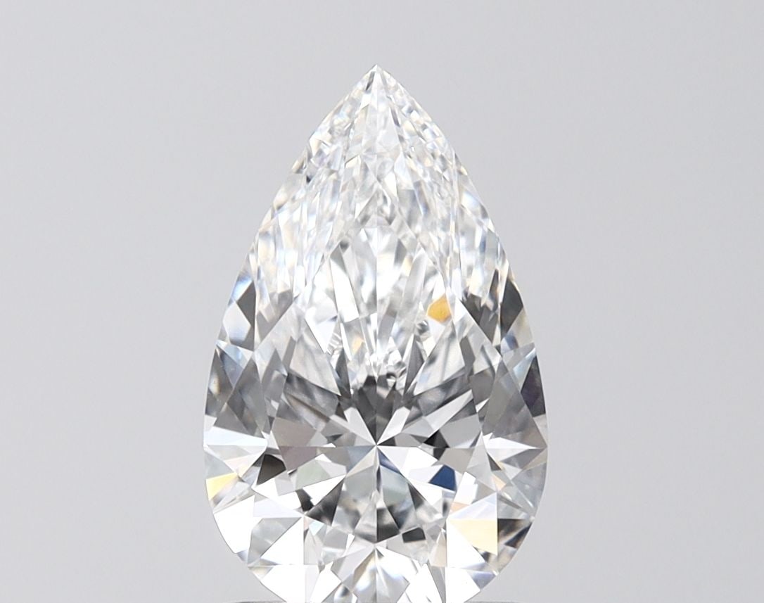Loose Diamond - PEAR 2.1ct D VVS2: Loose Diamond - PEAR 2.1ct D VVS2 Source: This is a real non-mined Diamond that has been grown in a lab Shape: PEAR Carats: 2.1 Color: D Clarity: VVS2 Certification: IGI Video: