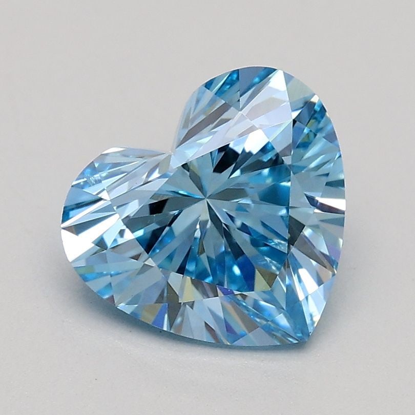 Loose Diamond - HEART 1.03ct Fancy Intense Blue VS2: Loose Diamond - HEART 1.03ct Fancy Intense Blue VS2 Source: This is a real non-mined Diamond that has been grown in a lab Shape: HEART Carats: 1.03 Color: Fancy Intense Blue Certification: IGI Video: