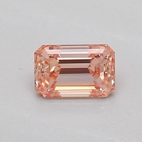 Loose Diamond - EMERALD 0.23ct Fancy Intense Orangey Pink VVS2: Loose Diamond - EMERALD 0.23ct Fancy Intense Orangey Pink VVS2 Source: This is a real non-mined Diamond that has been grown in a lab Shape: EMERALD Carats: 0.23 Color: Fancy Intense Orangey Pink Certi