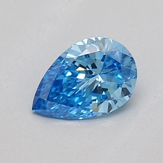 Loose Diamond - PEAR 0.21ct Fancy Vivid Blue VS2: Loose Diamond - PEAR 0.21ct Fancy Vivid Blue VS2 Source: This is a real non-mined Diamond that has been grown in a lab Shape: PEAR Carats: 0.21 Color: Fancy Vivid Blue Certification: IGI Video: