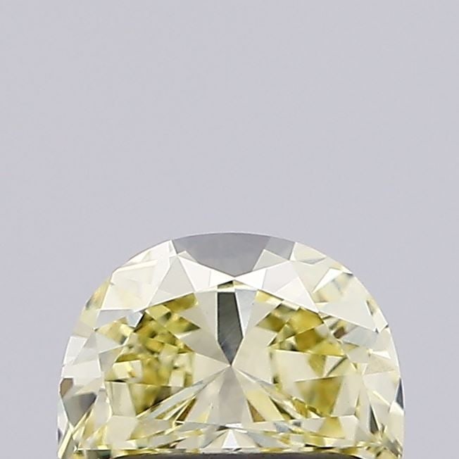 Loose Diamond - HALF MOON 0.66ct Fancy Vivid Yellow VS1: Loose Diamond - HALF MOON 0.66ct Fancy Vivid Yellow VS1 Source: This is a real non-mined Diamond that has been grown in a lab Shape: HALF MOON Carats: 0.66 Color: Fancy Vivid Yellow Certification: NON