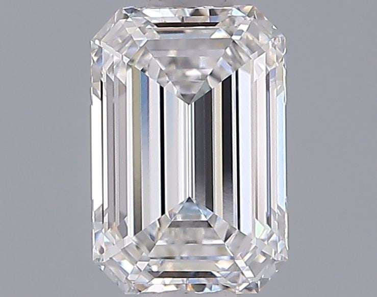 Loose Diamond - EMERALD 1.29ct E VVS1: Loose Diamond - EMERALD 1.29ct E VVS1 Source: This is a real non-mined Diamond that has been grown in a lab Shape: EMERALD Carats: 1.29 Color: E Clarity: VVS1 Certification: IGI Video: