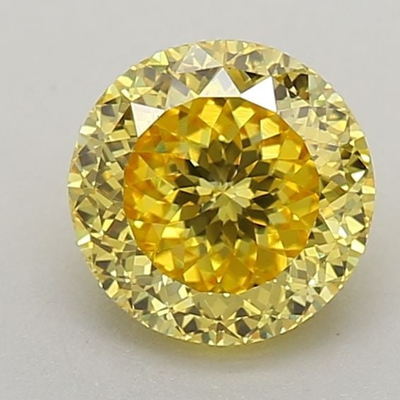 Loose Diamond - ROUND 1.05ct Fancy Intense Yellow VVS2: Loose Diamond - ROUND 1.05ct Fancy Intense Yellow VVS2 Source: This is a real non-mined Diamond that has been grown in a lab Shape: ROUND Carats: 1.05 Color: Fancy Intense Yellow Certification: IGI Vi