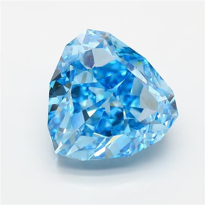 Loose Diamond - SHIELD 20.04ct Fancy Vivid Blue SI1: Loose Diamond - SHIELD 20.04ct Fancy Vivid Blue SI1 Source: This is a real non-mined Diamond that has been grown in a lab Shape: SHIELD Carats: 20.04 Color: Fancy Vivid Blue Certification: IGI Video: