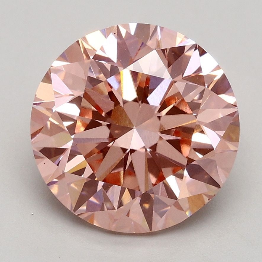 Loose Diamond - ROUND 2.5ct Fancy Intense Pink VS1: Loose Diamond - ROUND 2.5ct Fancy Intense Pink VS1 Source: This is a real non-mined Diamond that has been grown in a lab Shape: ROUND Carats: 2.5 Color: Fancy Intense Pink Certification: IGI Video: