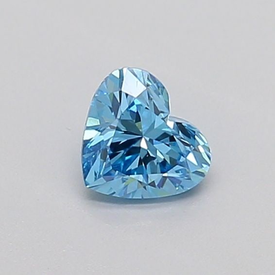 Loose Diamond - HEART 0.33ct Fancy Vivid Blue VVS2: Loose Diamond - HEART 0.33ct Fancy Vivid Blue VVS2 Source: This is a real non-mined Diamond that has been grown in a lab Shape: HEART Carats: 0.33 Color: Fancy Vivid Blue Certification: IGI Video: