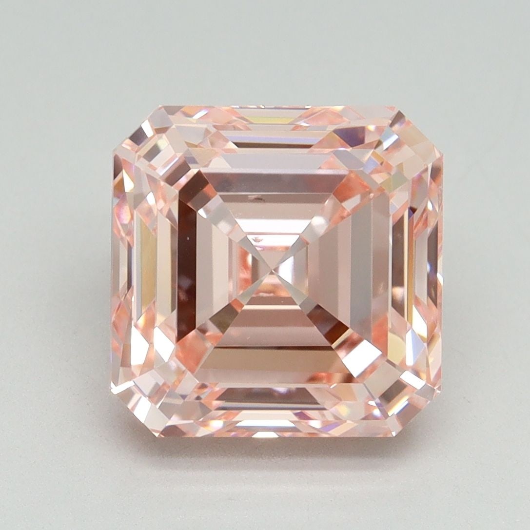 Loose Diamond - ASSCHER 5.02ct Fancy Vivid Pink VS2 (1 of 1)