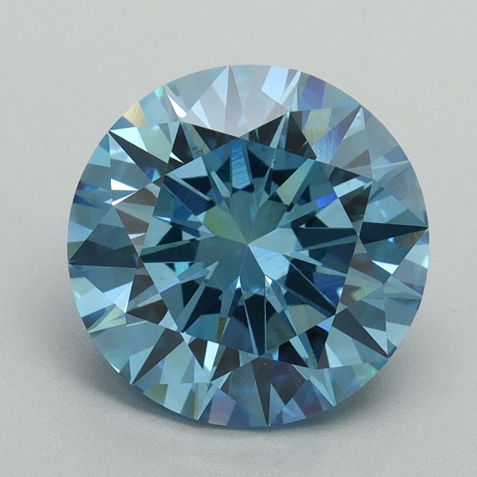 Loose Diamond - ROUND 3.5ct Fancy Vivid Blue VS1: Loose Diamond - ROUND 3.5ct Fancy Vivid Blue VS1 Source: This is a real non-mined Diamond that has been grown in a lab Shape: ROUND Carats: 3.5 Color: Fancy Vivid Blue Certification: IGI Video: