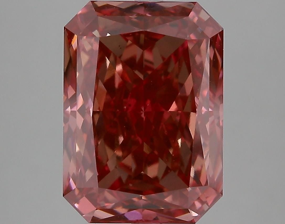 Loose Diamond - RADIANT 6.15ct Fancy Vivid Pink VS1: Loose Diamond - RADIANT 6.15ct Fancy Vivid Pink VS1 Source: This is a real non-mined Diamond that has been grown in a lab Shape: RADIANT Carats: 6.15 Color: Fancy Vivid Pink Certification: IGI Video: