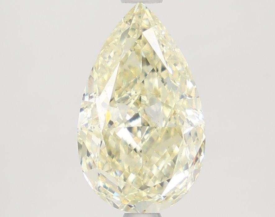 Loose Diamond - PEAR 2.04ct Fancy Light Yellow VS2: Loose Diamond - PEAR 2.04ct Fancy Light Yellow VS2 Source: This is a real non-mined Diamond that has been grown in a lab Shape: PEAR Carats: 2.04 Color: Fancy Light Yellow Certification: IGI Video: