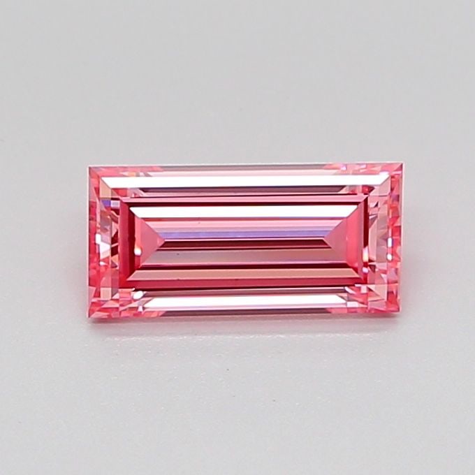 Loose Diamond - BAGUETTE 1.22ct Fancy Vivid Pink VS1: Loose Diamond - BAGUETTE 1.22ct Fancy Vivid Pink VS1 Source: This is a real non-mined Diamond that has been grown in a lab Shape: BAGUETTE Carats: 1.22 Color: Fancy Vivid Pink Certification: IGI Video