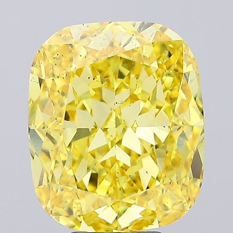 Loose Diamond - CUSHION MODIFIED 7.48ct Fancy Vivid Yellow SI1: Loose Diamond - CUSHION MODIFIED 7.48ct Fancy Vivid Yellow SI1 Source: This is a real non-mined Diamond that has been grown in a lab Shape: CUSHION MODIFIED Carats: 7.48 Color: Fancy Vivid Yellow