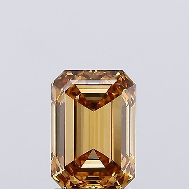 Loose Diamond - EMERALD 2.51ct Fancy Brown VS1: Loose Diamond - EMERALD 2.51ct Fancy Brown VS1 Source: This is a real non-mined Diamond that has been grown in a lab Shape: EMERALD Carats: 2.51 Color: Fancy Brown Certification: NONE Video: Video