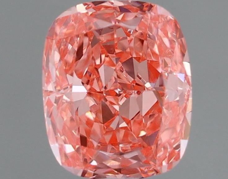 Loose Diamond - CUSHION MODIFIED 1.05ct Fancy Vivid Pink VVS2: Loose Diamond - CUSHION MODIFIED 1.05ct Fancy Vivid Pink VVS2 Source: This is a real non-mined Diamond that has been grown in a lab Shape: CUSHION MODIFIED Carats: 1.05 Color: Fancy Vivid Pink