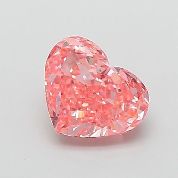Loose Diamond - HEART 1.01ct Fancy Vivid Pink VS1: Loose Diamond - HEART 1.01ct Fancy Vivid Pink VS1 Source: This is a real non-mined Diamond that has been grown in a lab Shape: HEART Carats: 1.01 Color: Fancy Vivid Pink Certification: IGI Video: