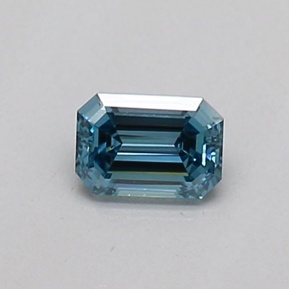 Loose Diamond - EMERALD 0.16ct Fancy Vivid Blue VS2: Loose Diamond - EMERALD 0.16ct Fancy Vivid Blue VS2 Source: This is a real non-mined Diamond that has been grown in a lab Shape: EMERALD Carats: 0.16 Color: Fancy Vivid Blue Certification: IGI Video: